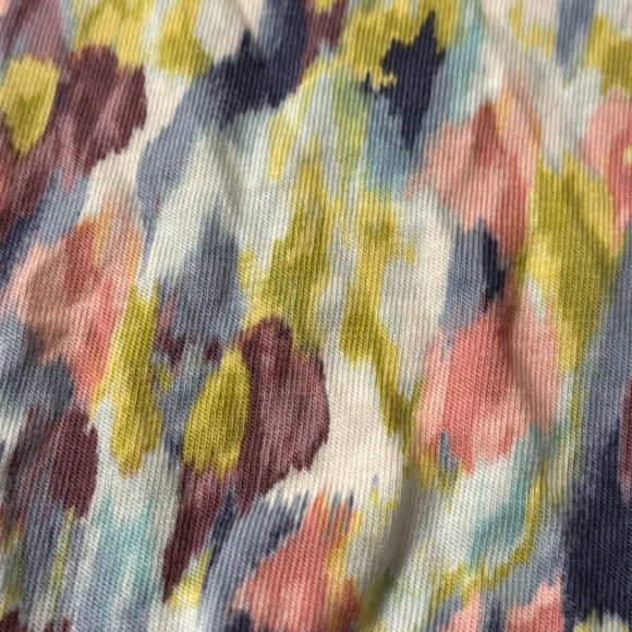 Purejill Multi Color Long Sleeve Top with 2 Front Pockets EUC Size XL - Picture 10 of 10